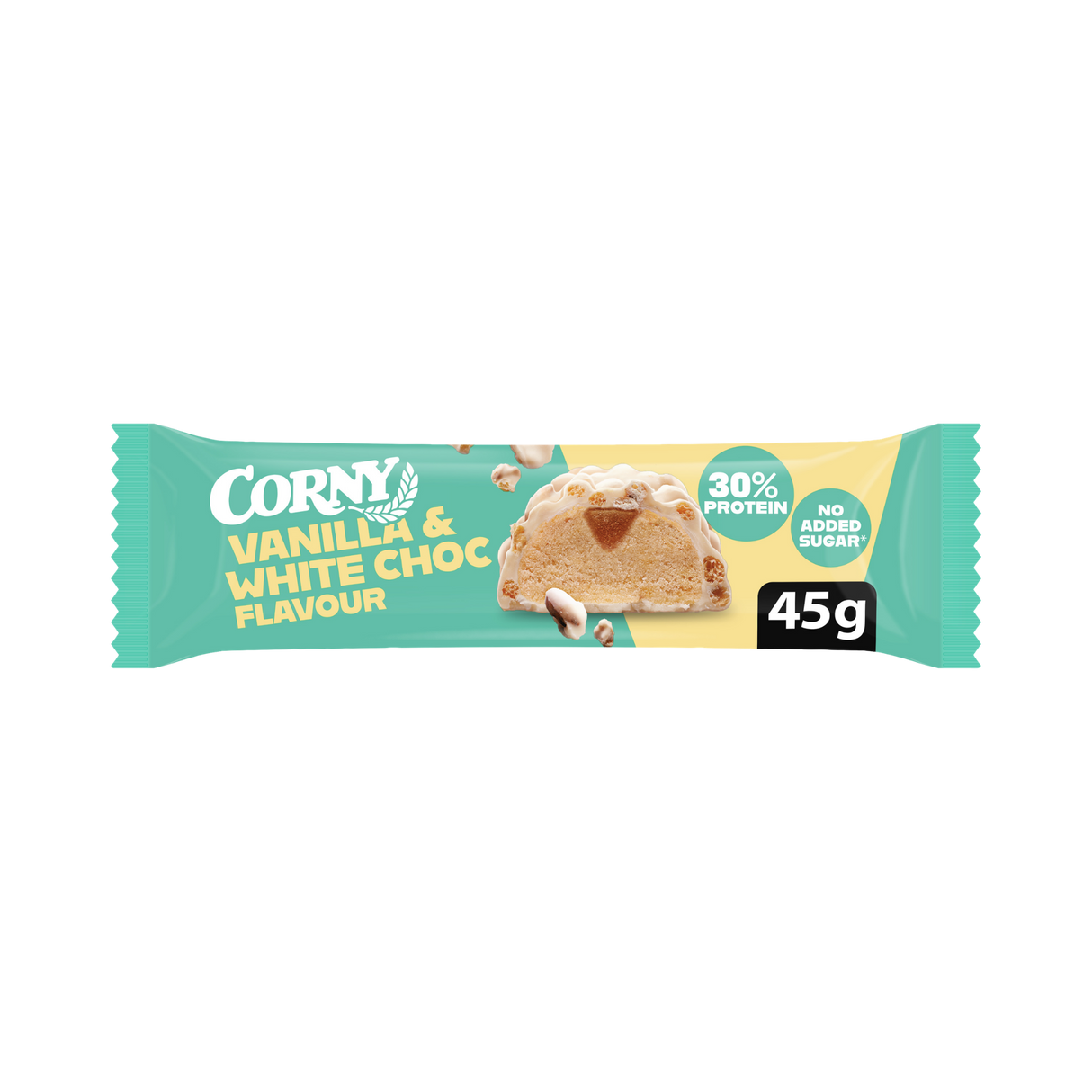Barrita Corny Protein crunchy chocolate blanco y vainilla