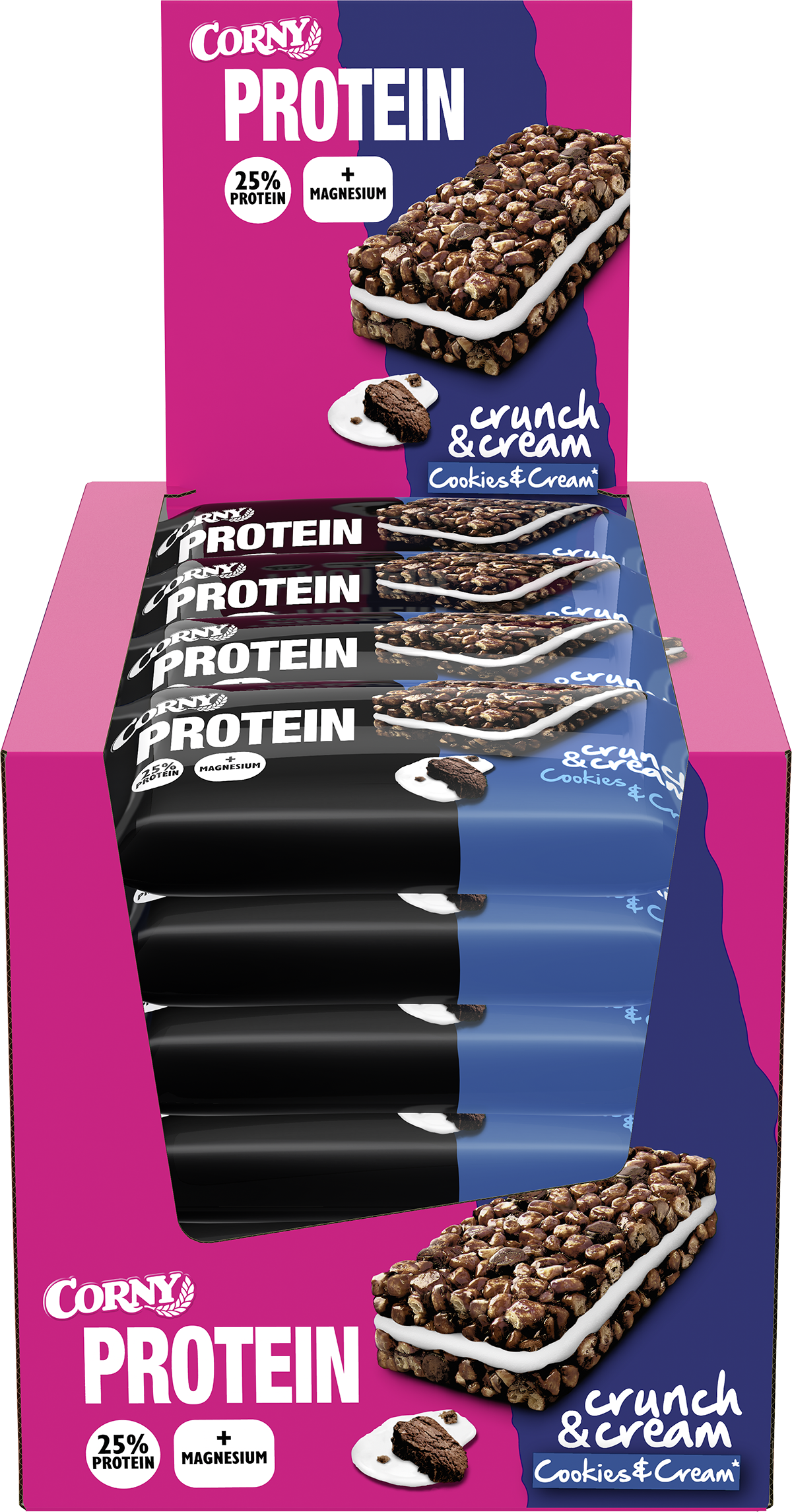 Barrita Corny Protein Crunch & Cream Cookies & Cream