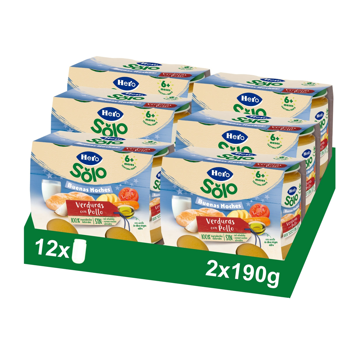 Tarrito Hero Solo verduras con pollo
