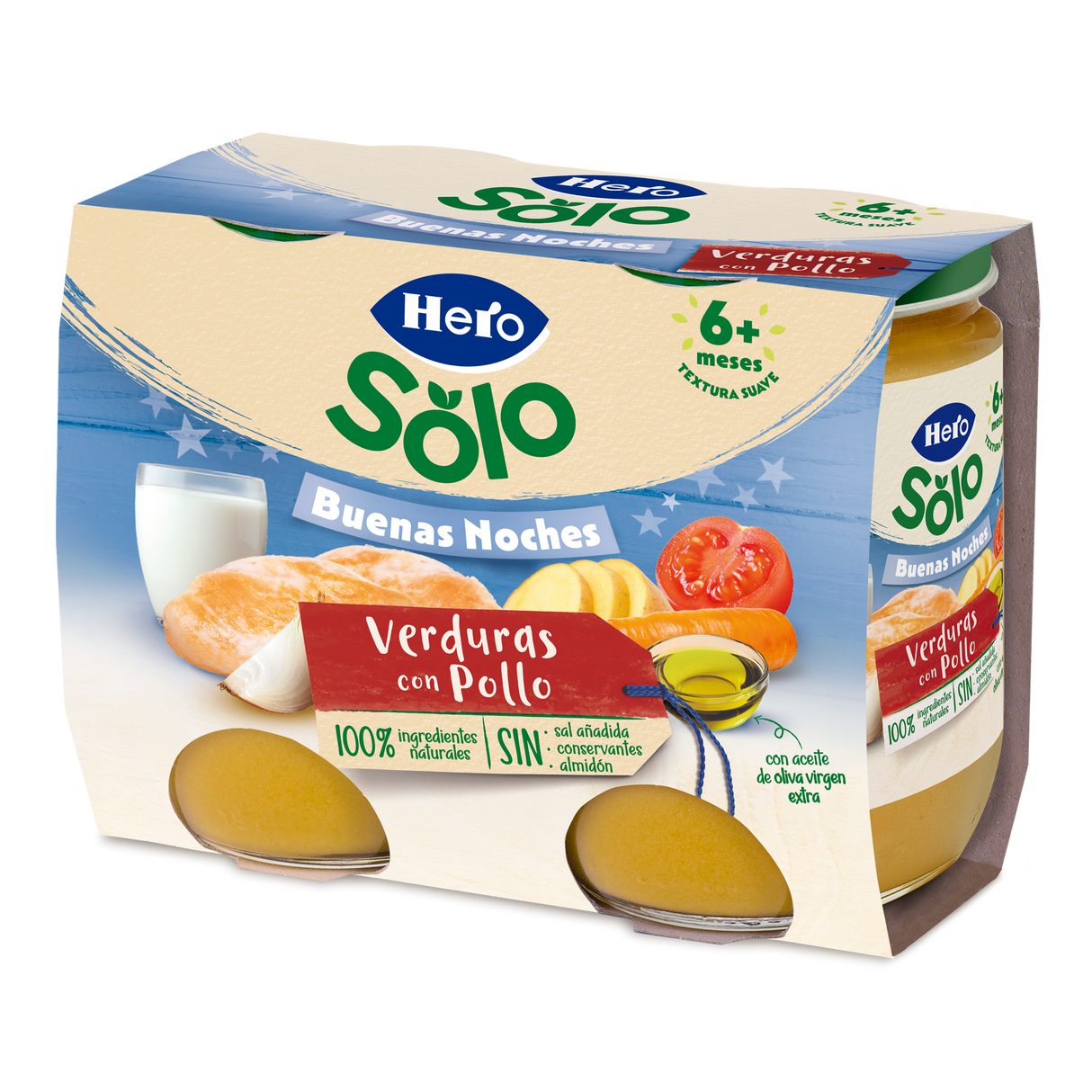 Tarrito Hero Solo verduras con pollo