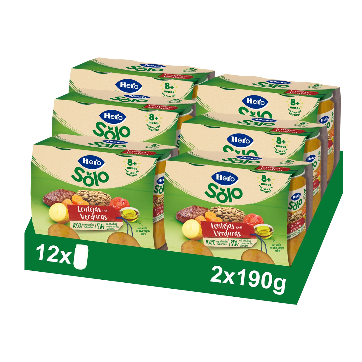 Tarrito Hero Solo lentejas con verduritas