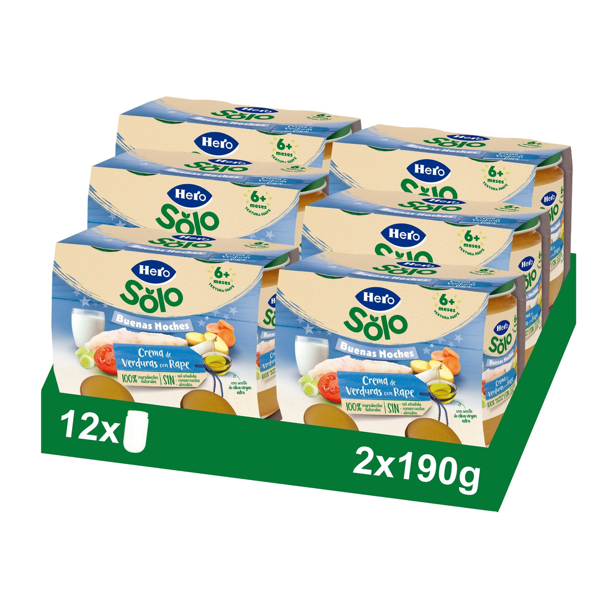 Tarrito Hero Solo crema de verduras con rape