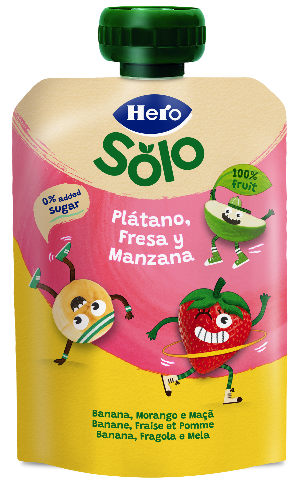 Bolsita Hero Solo plátano fresa y manzana