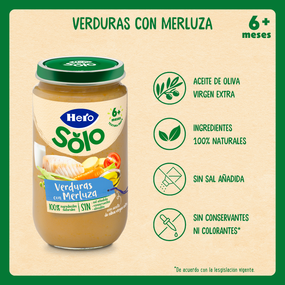 Hero Baby pote de legumes com pescada