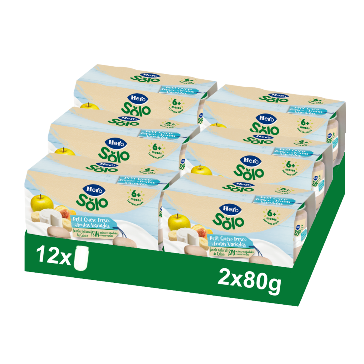 Tarrito Hero Solo petit queso fresco y frutas variadas