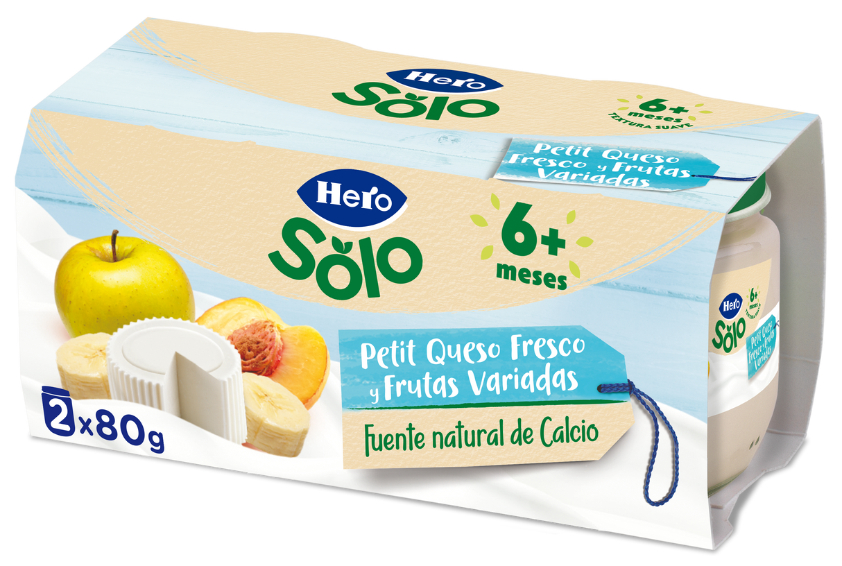 Tarrito Hero Solo petit queso fresco y frutas variadas