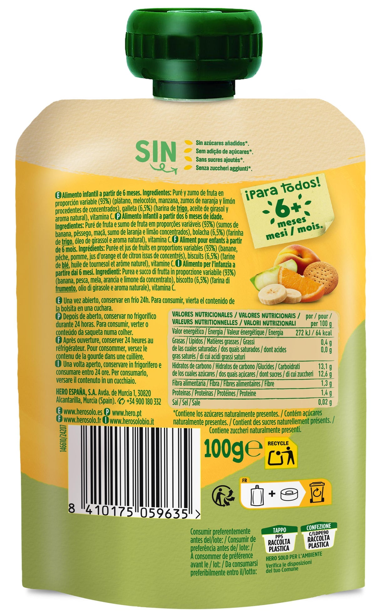 Bolsita Hero Solo multifrutas galletas