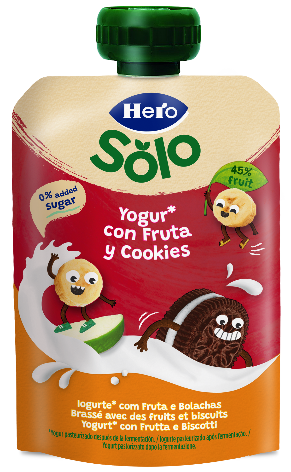 Bolsita Hero Solo Yogur con Fruta y Cookies