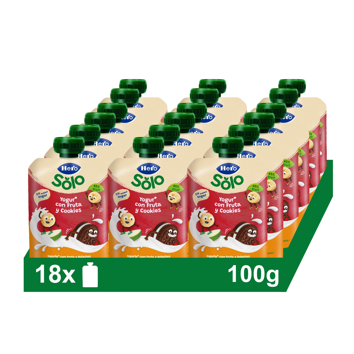 Bolsita Hero Solo Yogur con Fruta y Cookies