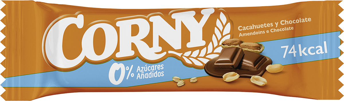 Barra de milho sem adição de açúcar de avelã