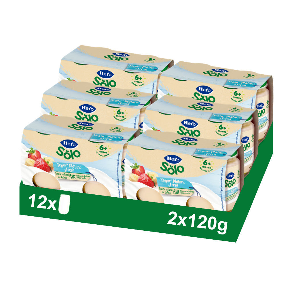 Iogurte Hero Baby banana e morango