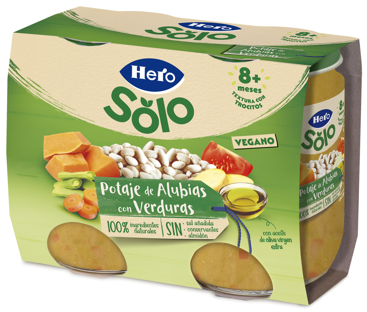 Tarrito Hero Solo potaje de alubias y verduritas
