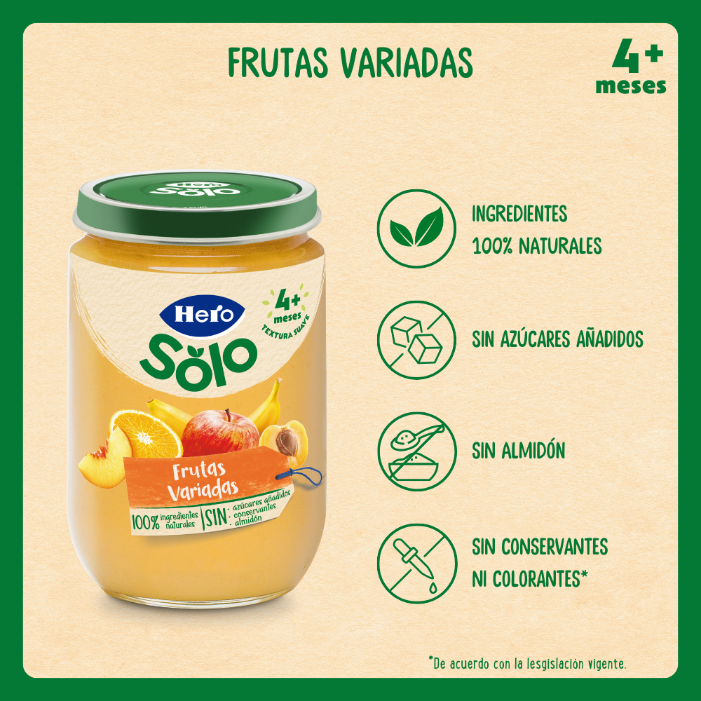 Tarrito Hero Solo frutas variadas