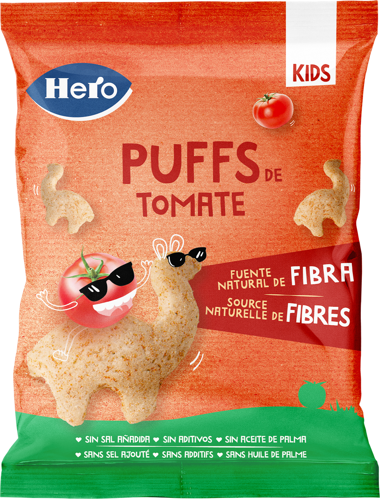 Snacks Hero Kids puff tomate