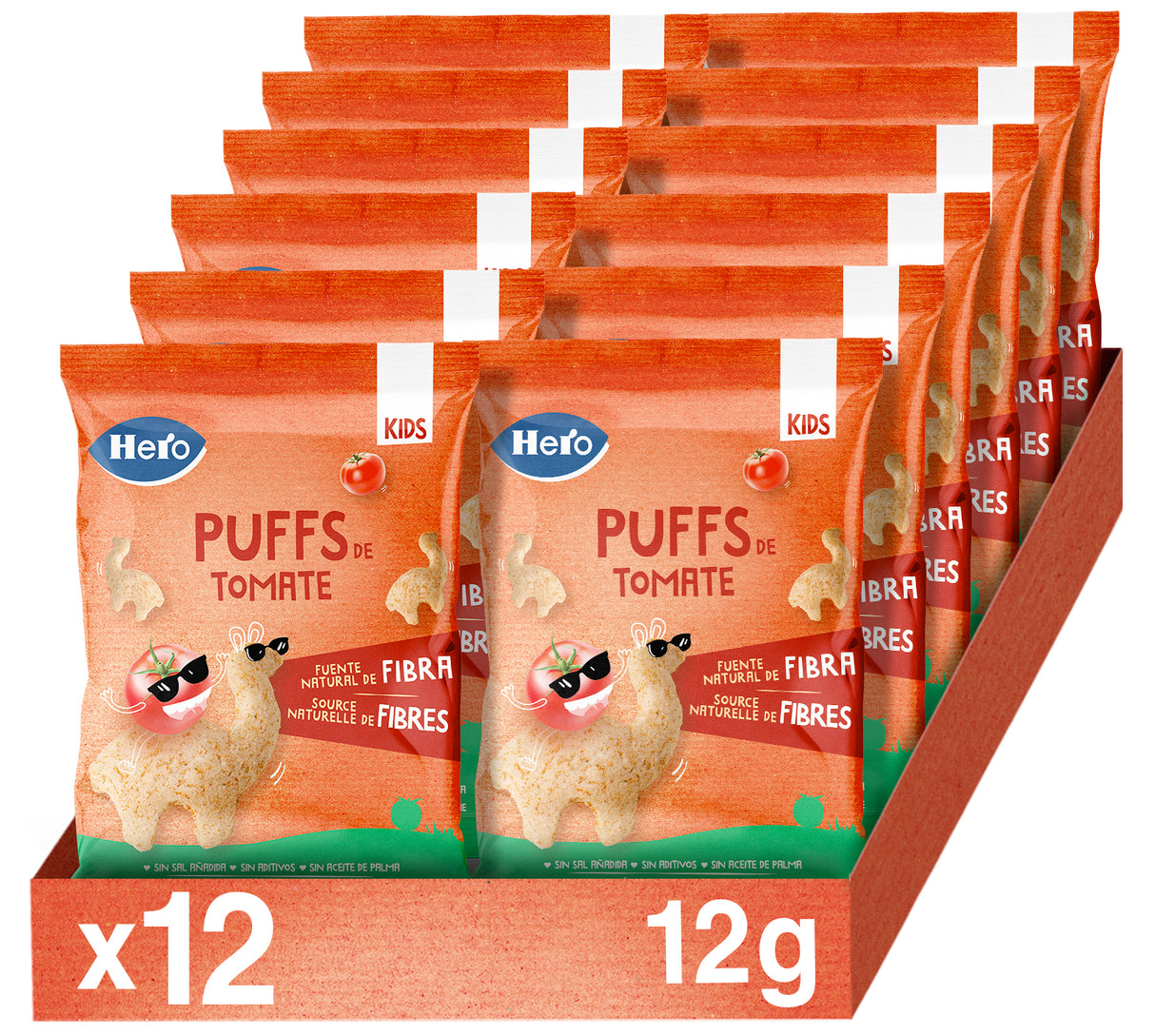 Snacks Hero Kids puff tomate