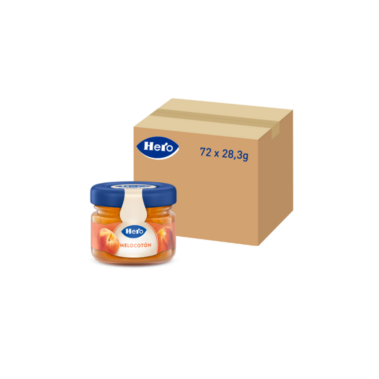 Mermelada Hero melocotón frasquito
