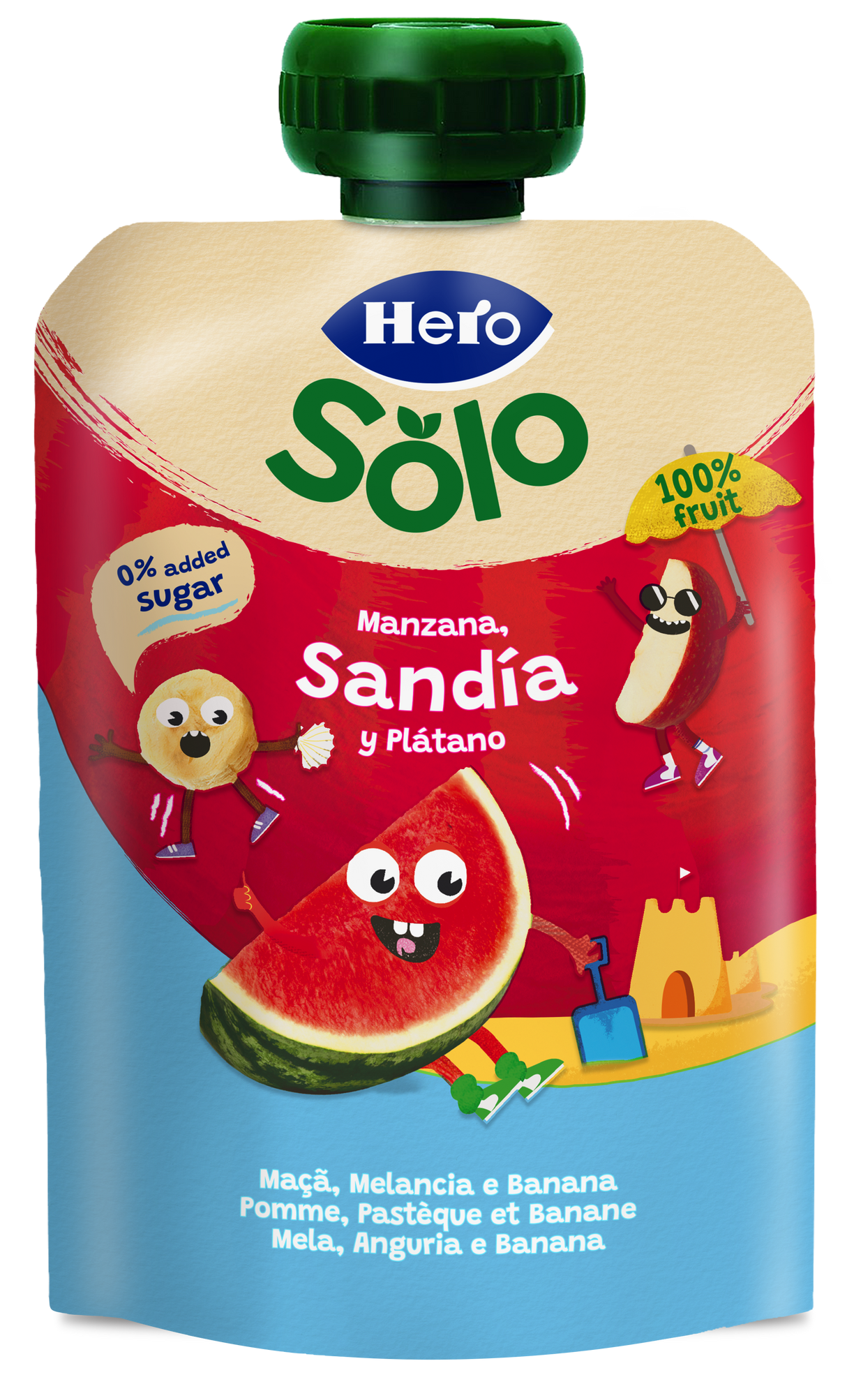 Bolsita Hero Solo Manzana Sandía y Plátano