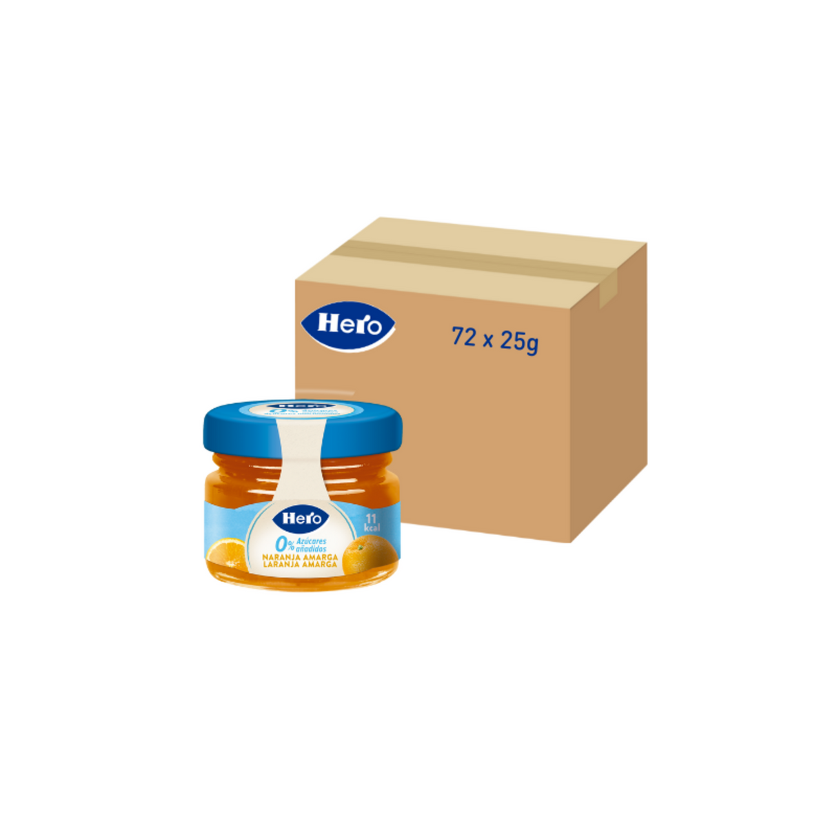 Pote de geléia de morango herói