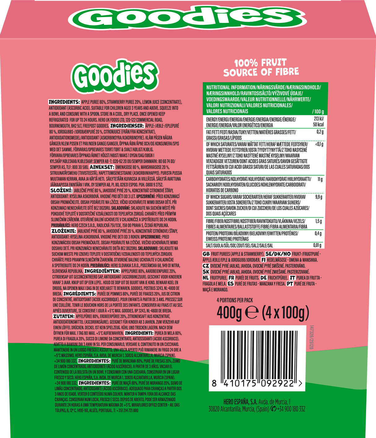 Bolsitas Goodies fresa y manzana