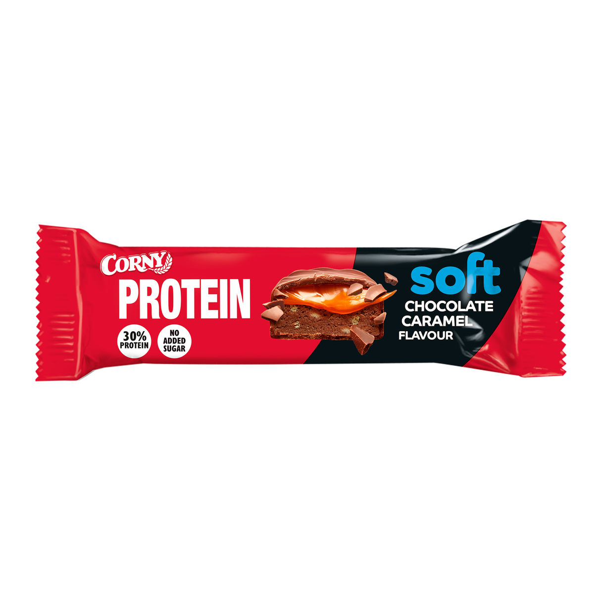 Barrita Corny Protein soft chocolate y caramelo