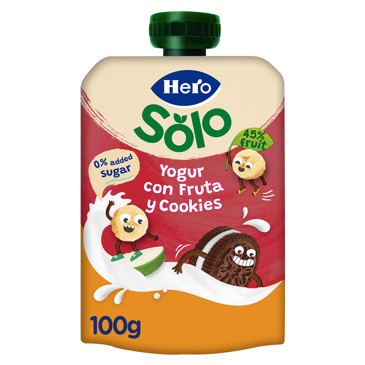 Bolsita Hero Solo Yogur con Fruta y Cookies