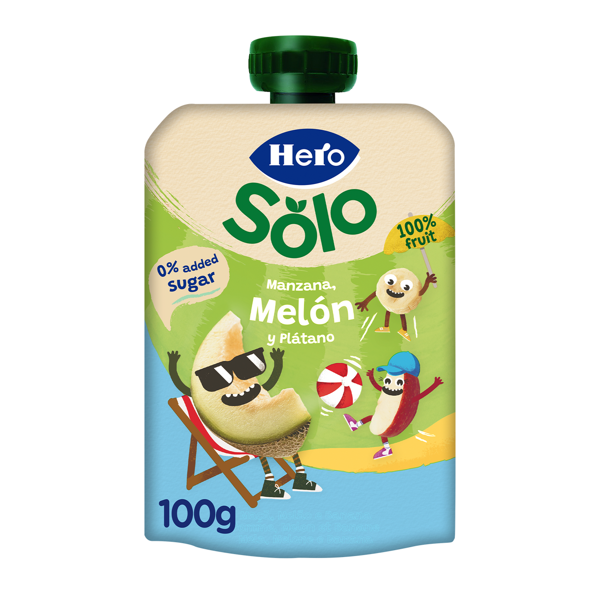 Bolsita Hero Solo Manzana Melón y Plátano
