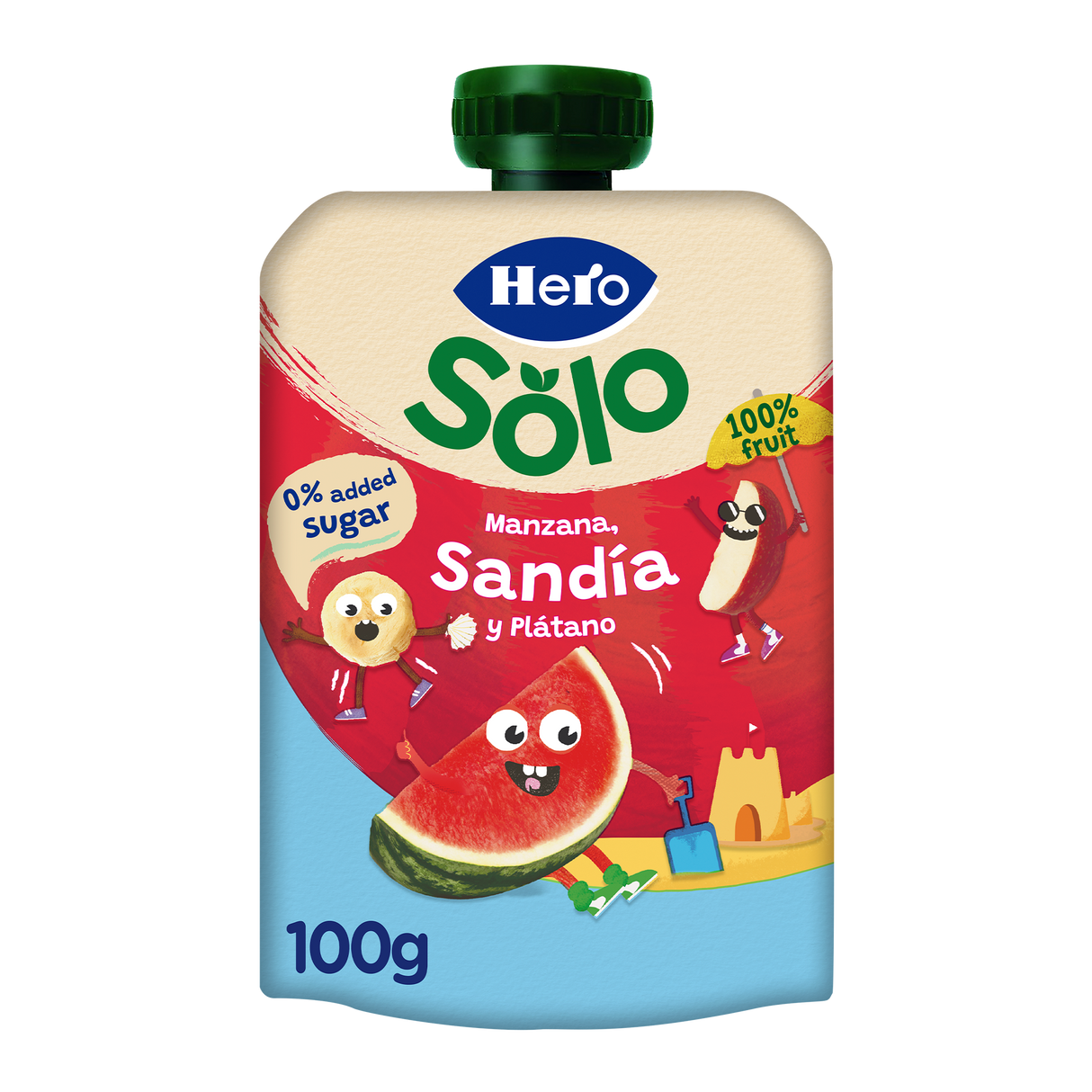 Bolsita Hero Solo Manzana Sandía y Plátano