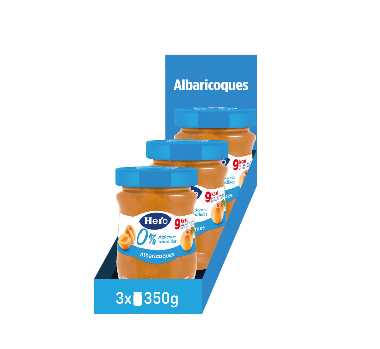 Mermelada Hero sin azúcar añadido albaricoques