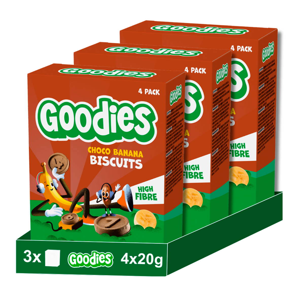 Galleta Goodies chocolate y plátano