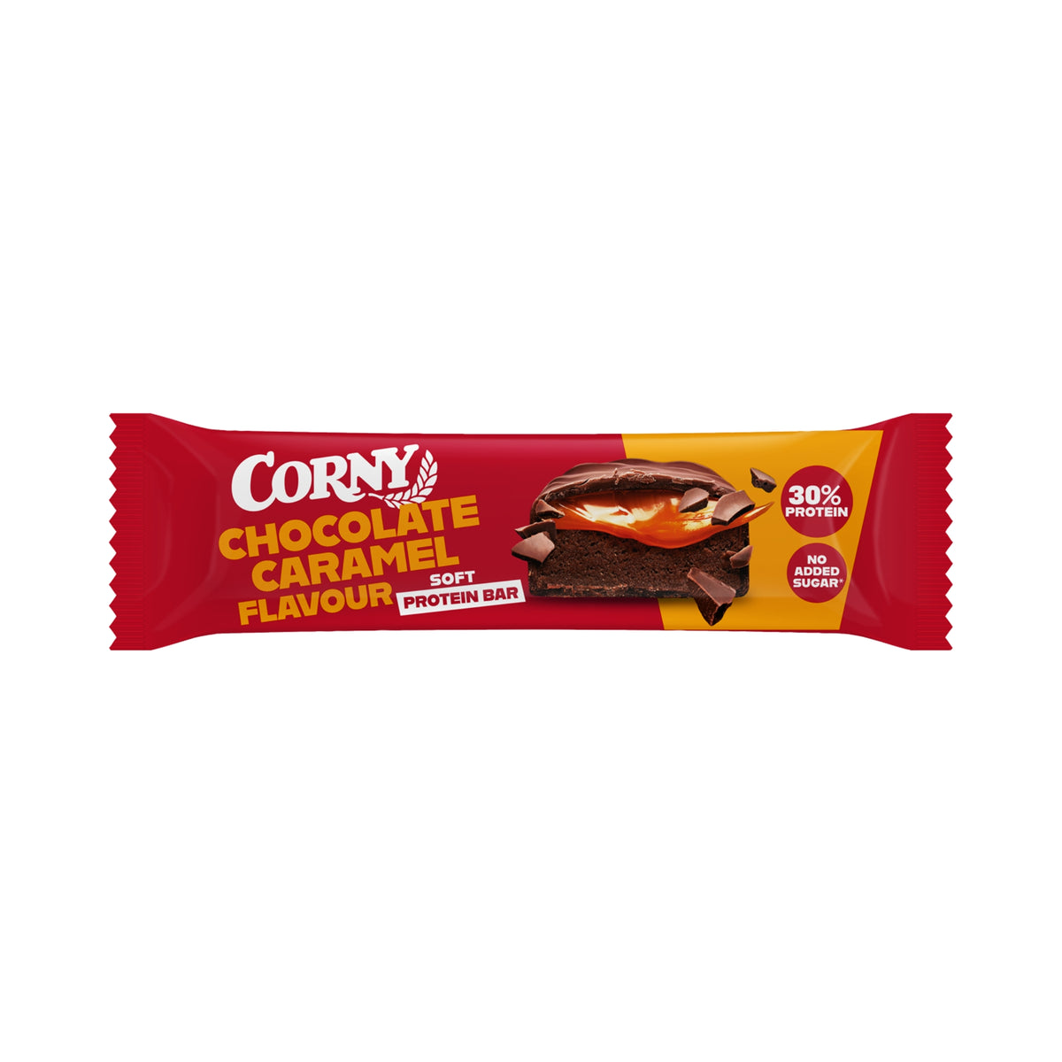 Barrita Corny Protein soft chocolate y caramelo