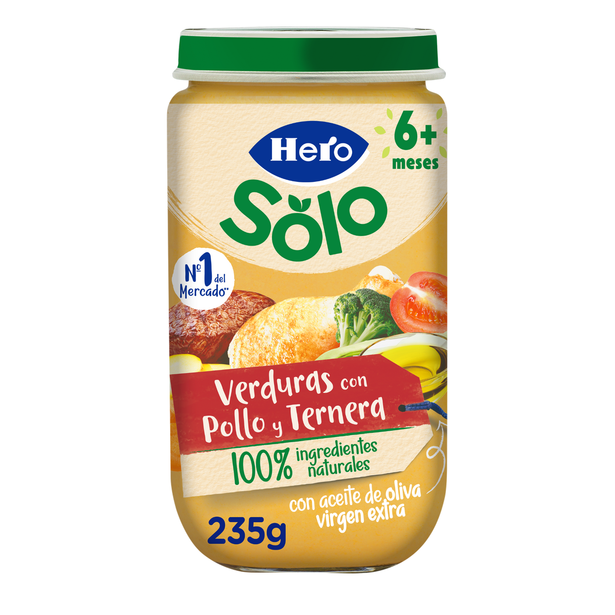 Tarrito Hero Solo verduras con pollo y ternera