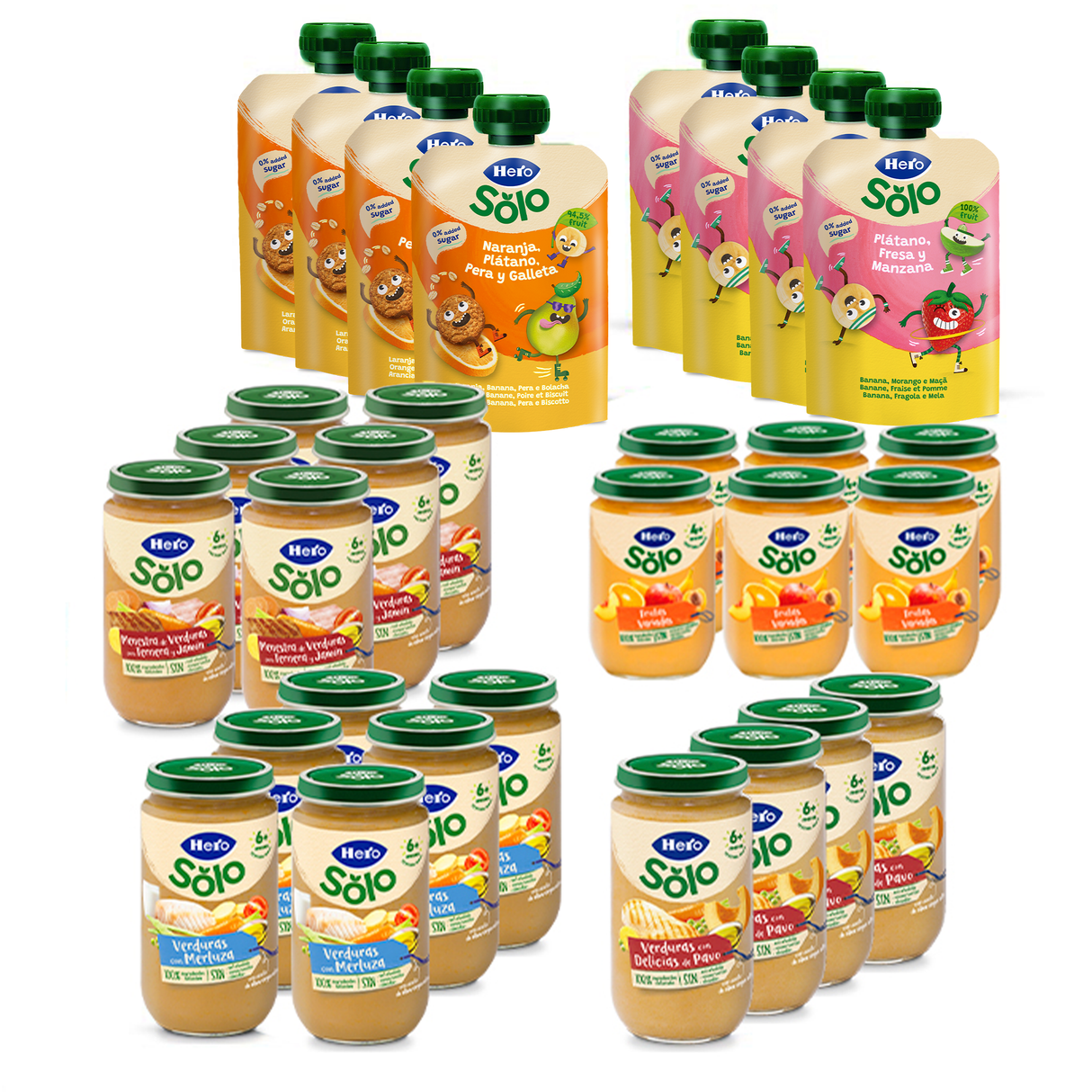 Pacote de economia de lanches Hero