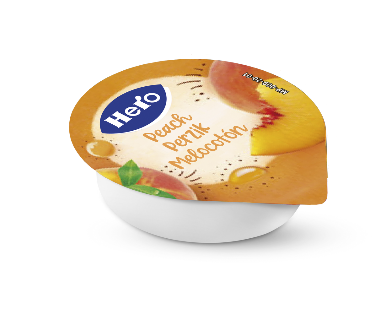 Mermelada Hero melocotón porciones Pack 120x20g