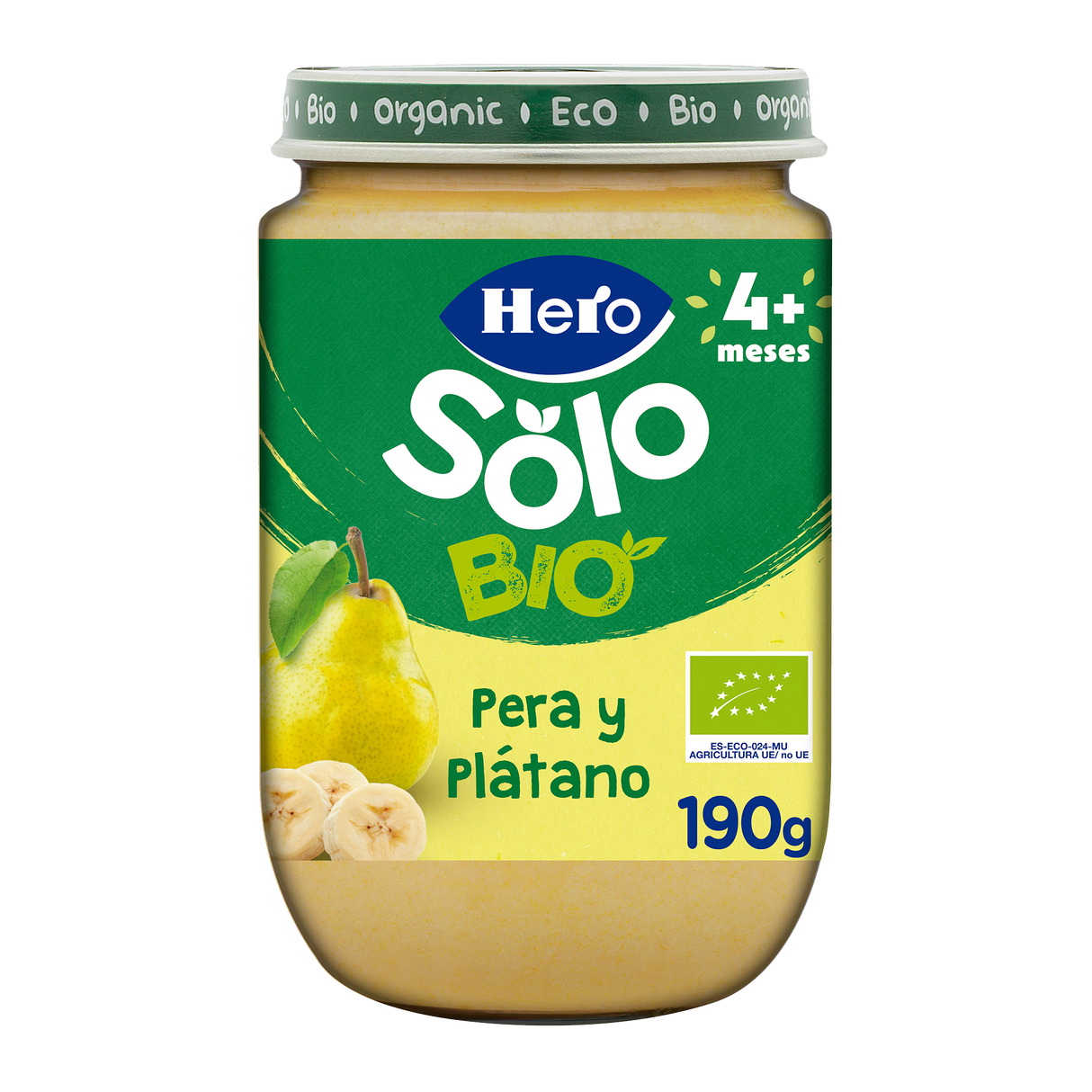 Tarrito Hero Solo Bio pera y plátano