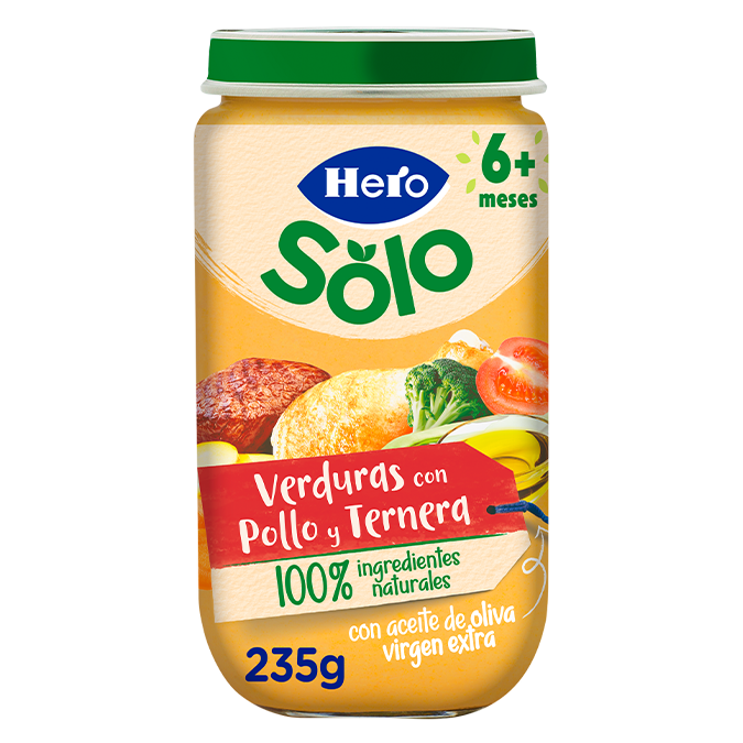 Hero Baby pote de legumes com frango e carne