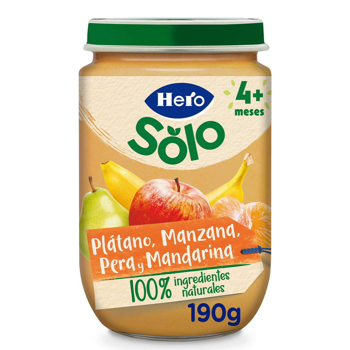 Tarrito Hero Solo plátano manzana pera y mandarina