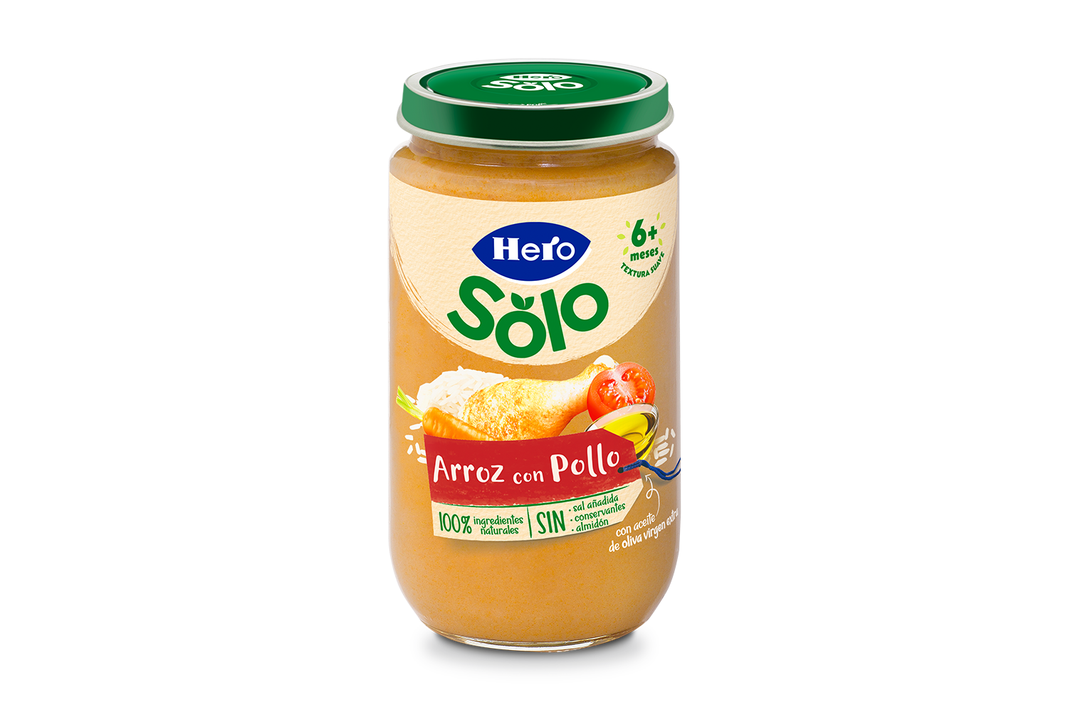 Receta de tarrito casero de arroz con pollo