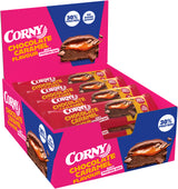 Barrita Corny Protein soft chocolate y caramelo Pack 12 unidades