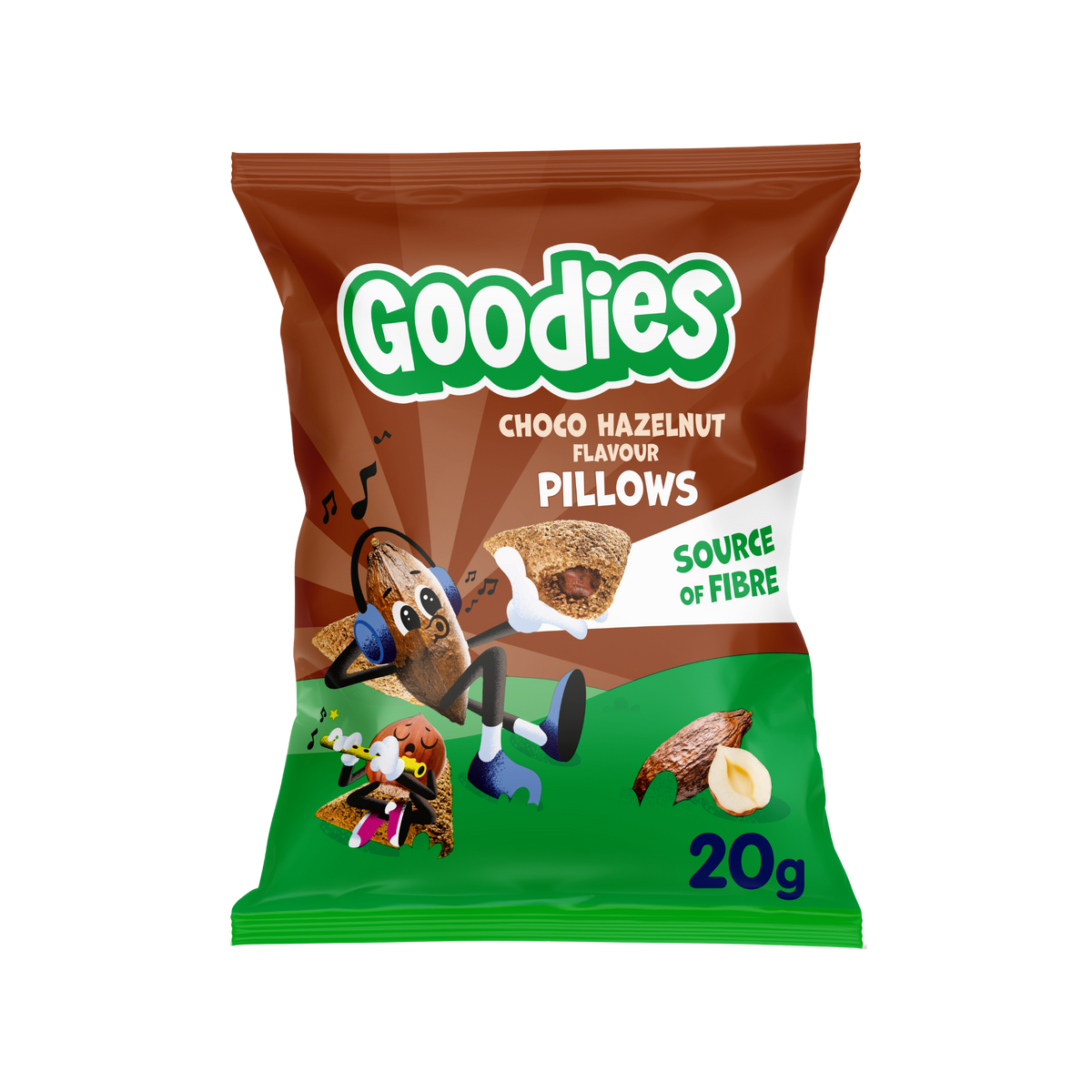 Snacks Goodies cereales de chocolate y avellana