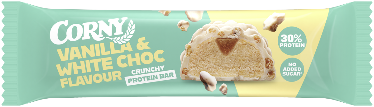 Barrita Corny Protein crunchy chocolate blanco y vainilla Pack 12 unidades