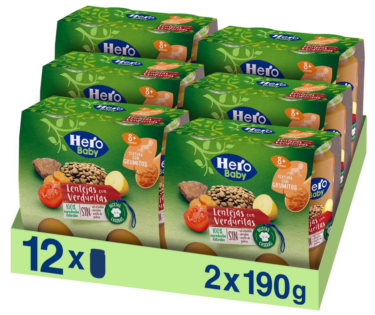 Lentilhas Hero Baby com legumes