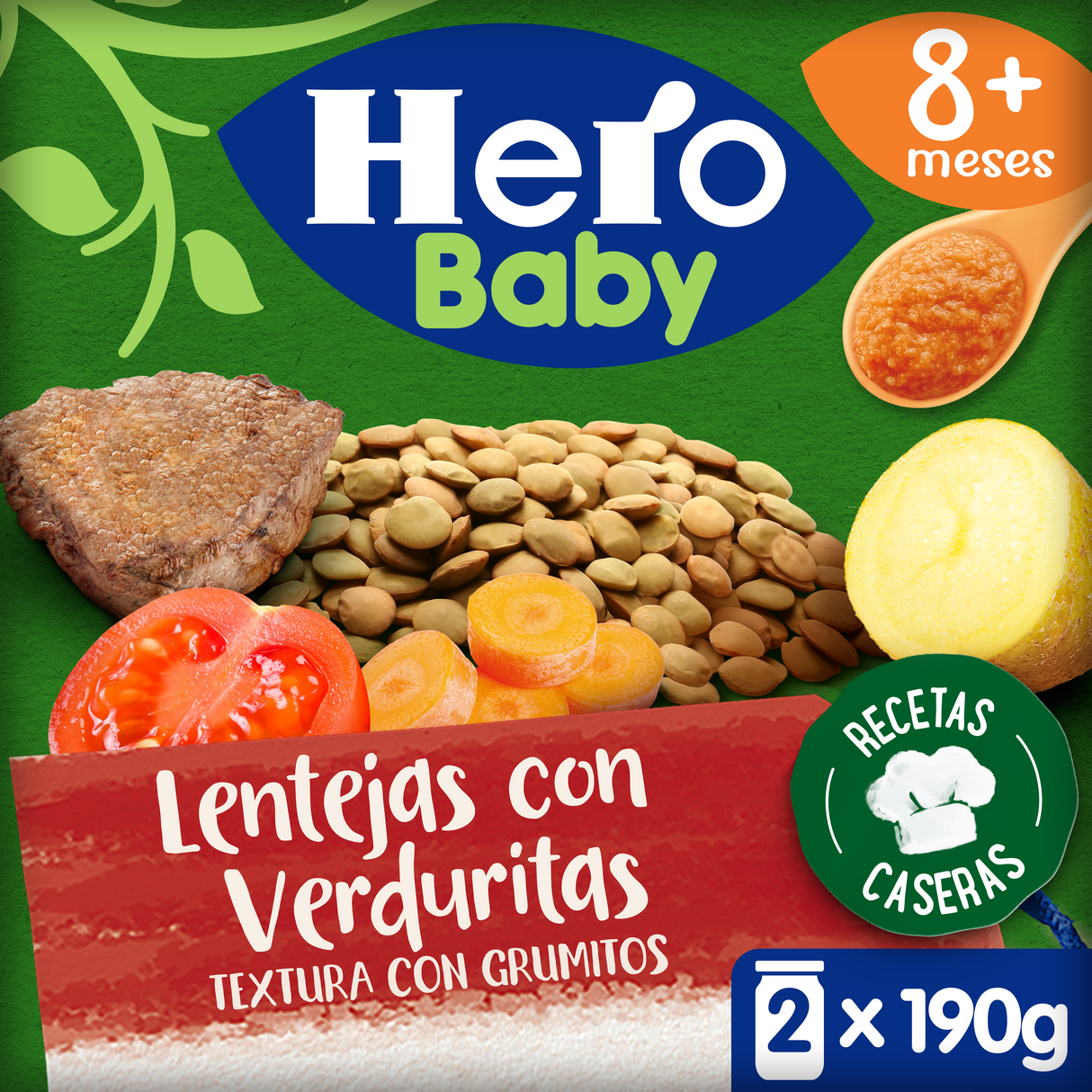 Lentilhas Hero Baby com legumes