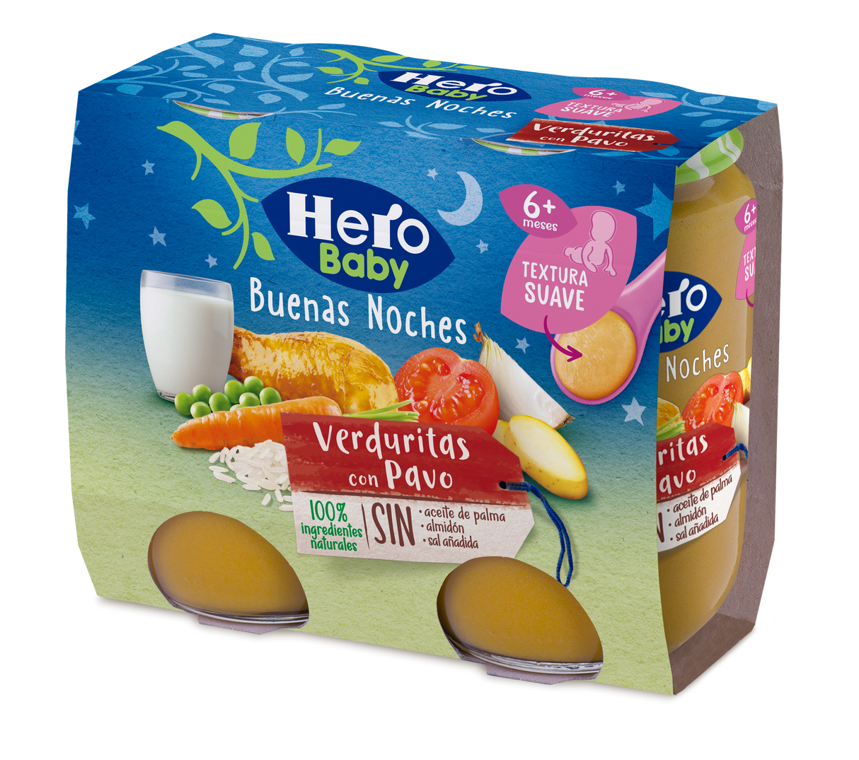 Hero Baby pote de legumes com peru