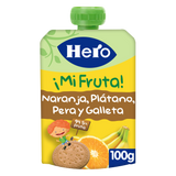 Bolsita Hero naranja plátano pera y galleta