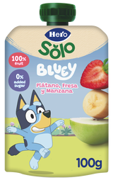 Bolsita Hero Solo plátano fresa y manzana Bluey