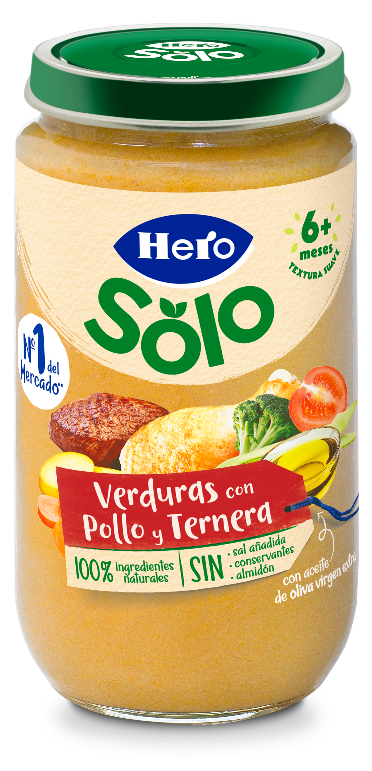Tarrito Hero Solo verduras con pollo y ternera