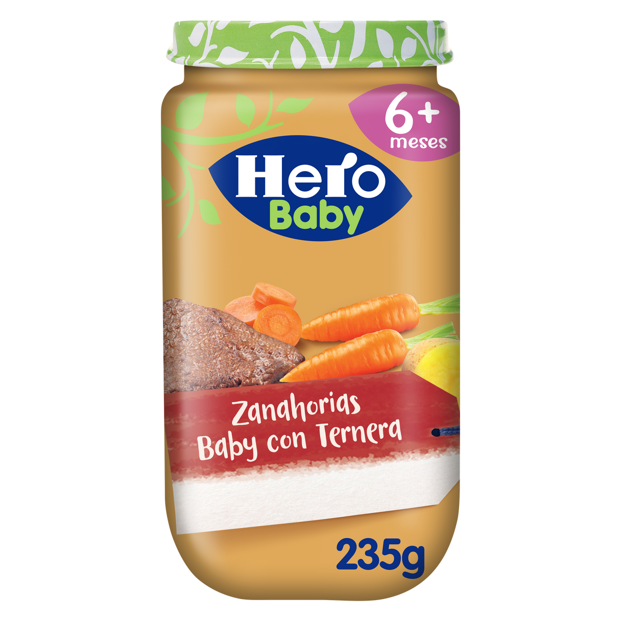 Hero Baby pote de cenouras com carne