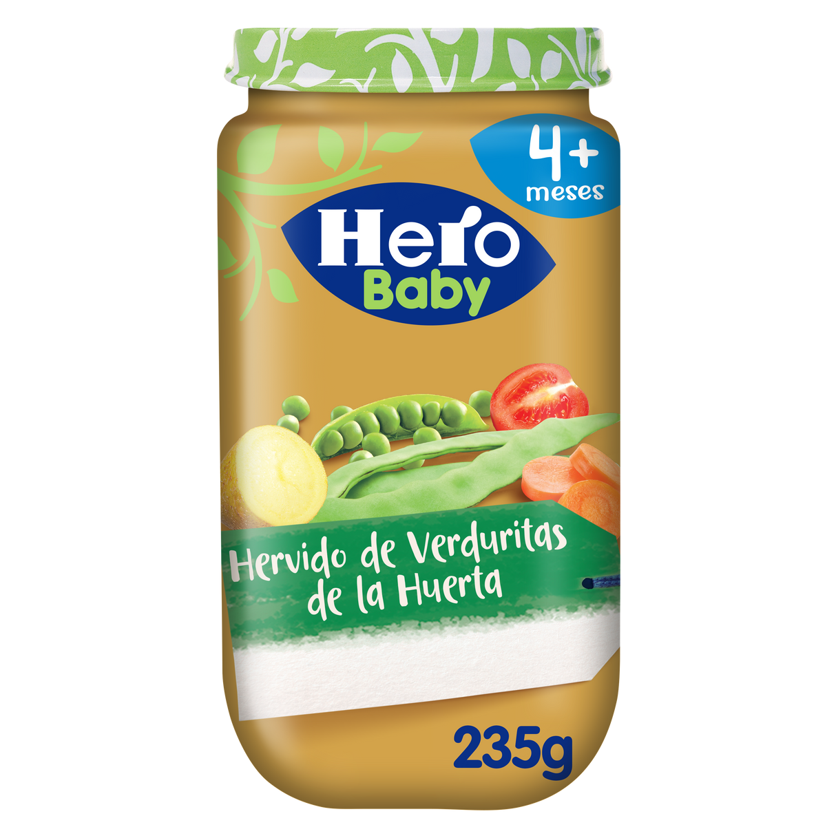 Hero Baby pote de legumes cozidos da horta