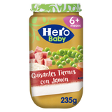 Pote Hero Baby de ervilhas com presunto