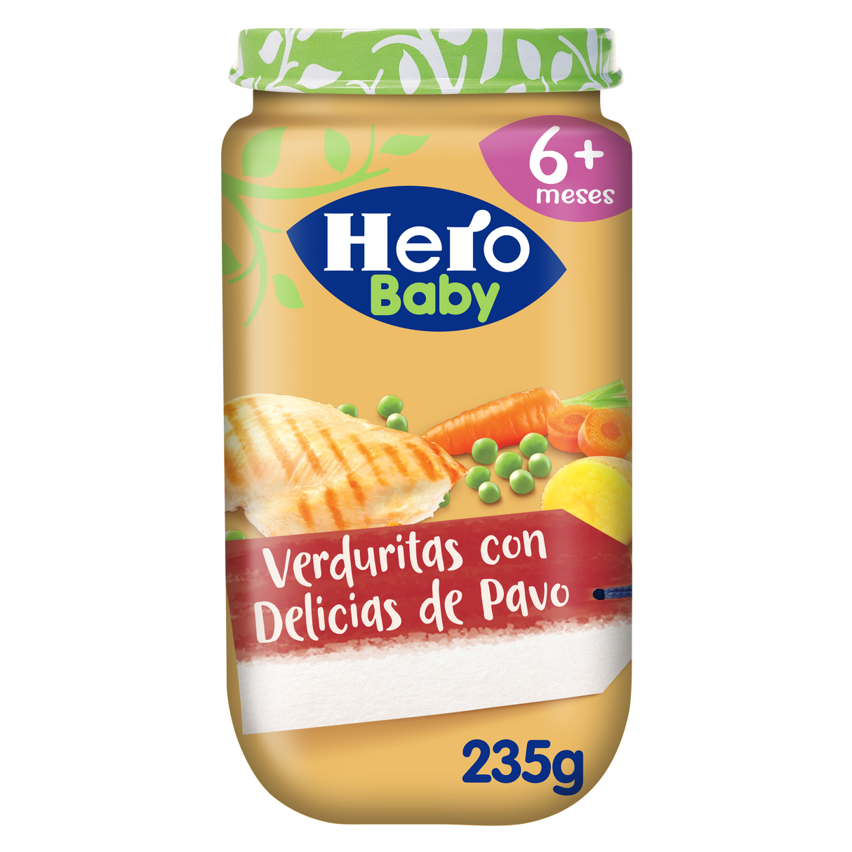 Hero Baby pote de legumes com iguarias de peru